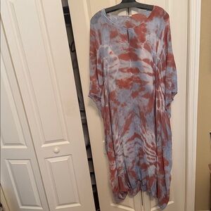 Young fabulous and Broke Tie-Dye Kaftan Dress